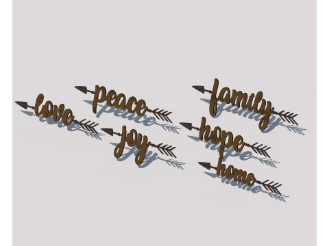 Мистецтво слова 3D Модель