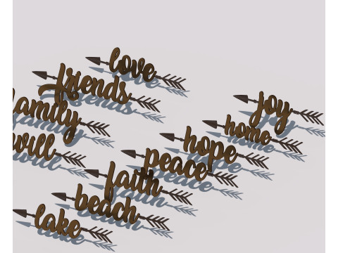 Word art 3D Model