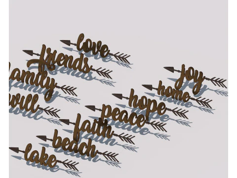 Word art 3D Model