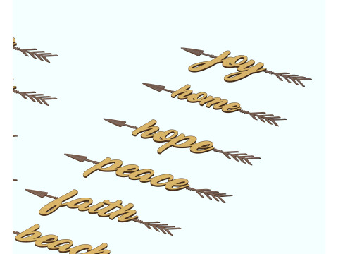 Word art 3D Model