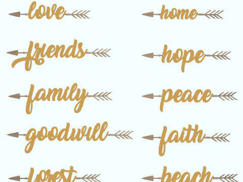 Word art 3D Model