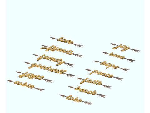 Word art 3D Model