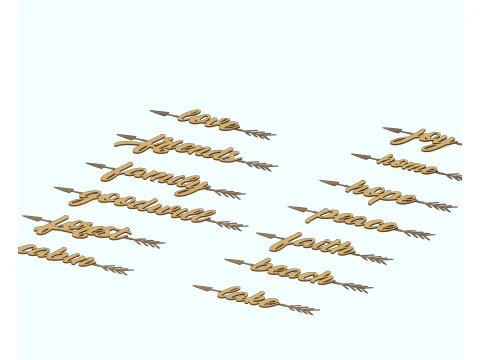 Word art 3D Model