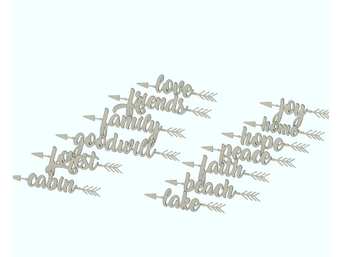 Word art 3D Model