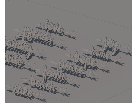 Word art 3D Model
