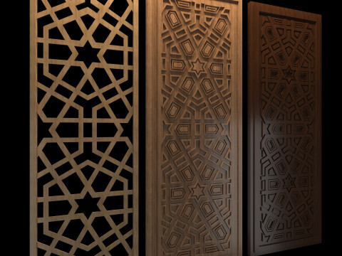 Islamic parition Modelo 3D