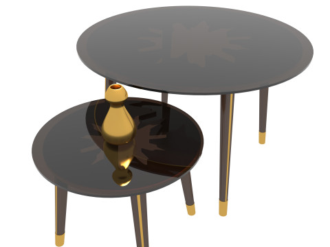 Dinning tea table 3D Модель