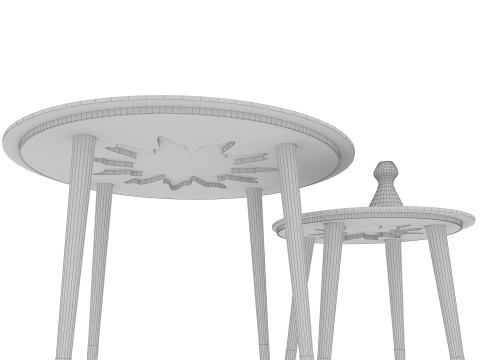Dinning tea table 3D Модель