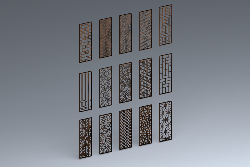 Collection of partions Low-poly 3Dモデル .c4d .max .obj .3ds .fbx .stl .blend 