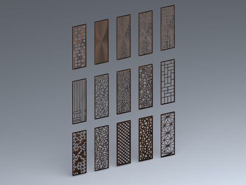 Collection of partions Low-poly 3Dモデル