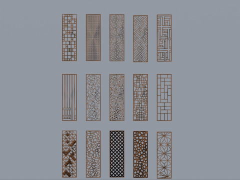 Collection of partions Low-poly 3Dモデル