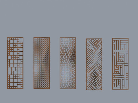 Collection of partions Low-poly 3Dモデル