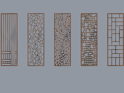 Collection of partions Low-poly 3Dモデル