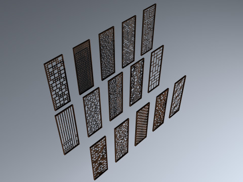 Collection of partions Low-poly 3Dモデル