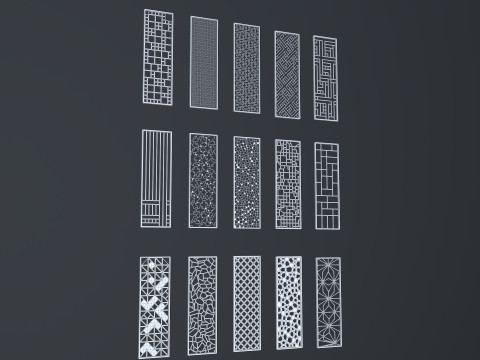 Collection of partions Low-poly 3Dモデル