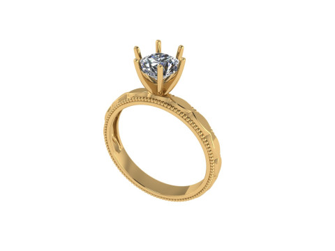 Women diamond engagement ring 3d render 3Dプリントモデル
