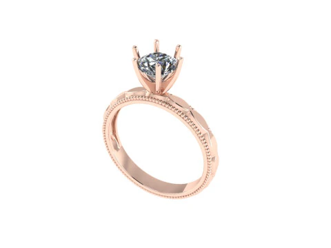 Women diamond engagement ring 3d render 3D Print Model