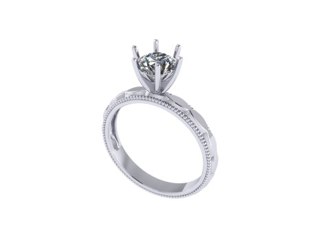 Women diamond engagement ring 3d render 3D Принт Модель