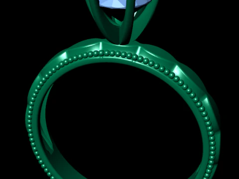Women diamond engagement ring 3d render 3D Print Model