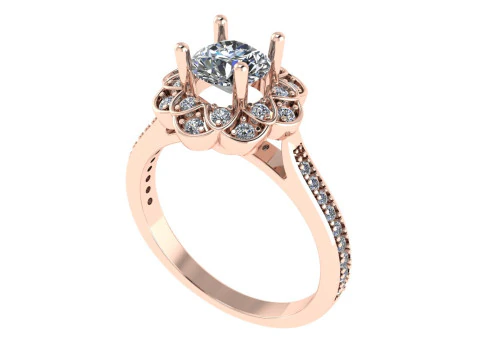 Bague de fian&ccedil;ailles en diamant pour femmes, rendu 3D Modèles 3D en vedette