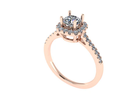 Women diamond engagement ring 3d render 3D Print Model