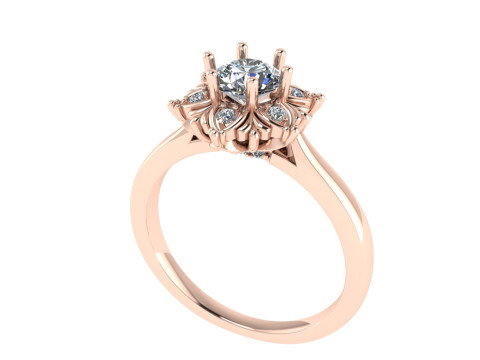 Women diamond engagement ring 3d render 3Dプリントモデル