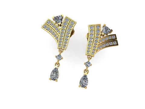Diamond earring 3d render 3D Print Model
