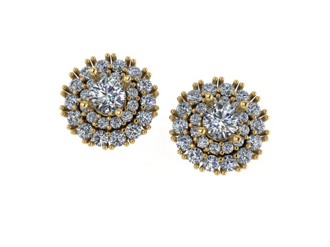 Бриллиантовая серьга 3d рендеринг 3D Принт Модель