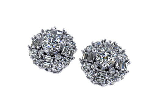 Diamond earring 3d render 3D Print Model