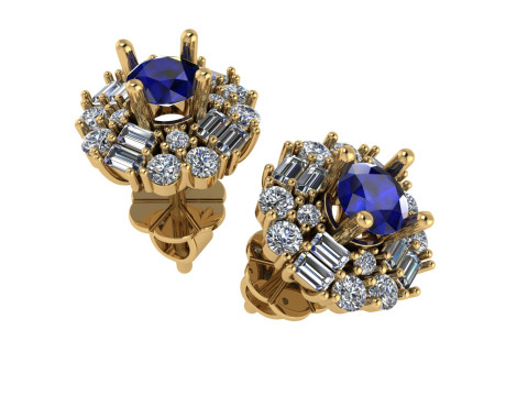 Diamond earring 3d render 3D Print Model