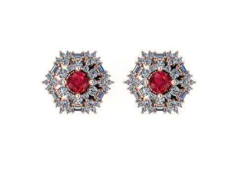 Diamond earring 3d render 3D Print Model