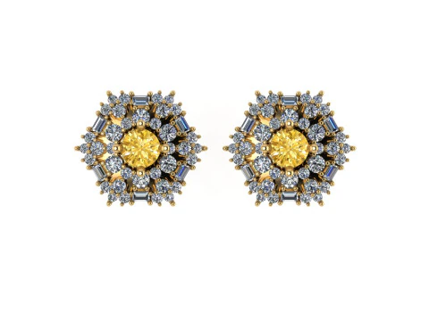 Diamond earring 3d render 3D Print Model