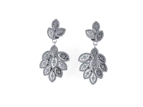 Diamond earring 3d render - 3 3D Print Model