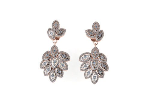 Diamond earring 3d render - 3 3D Принт Модель