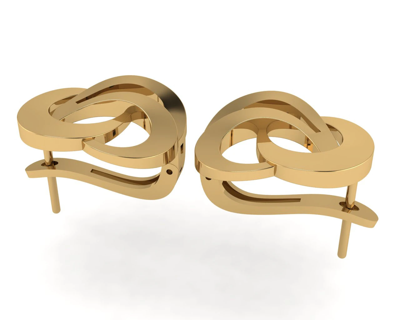 Diamond earring 3d render 3D Print Model .c4d .max .obj .3ds .fbx .stl .blend 