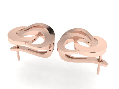 Diamond earring 3d render 3D-printmodel