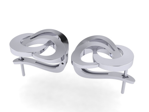 Diamond earring 3d render 3D-printmodel
