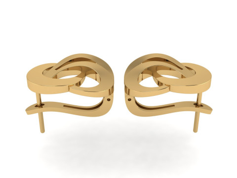 Diamond earring 3d render 3D-printmodel