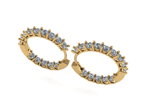 Diamond earring 3d render 3D-Druckmodell