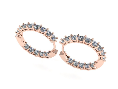 Diamond earring 3d render 3Dプリントモデル