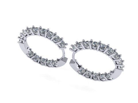 Diamond earring 3d render 3Dプリントモデル