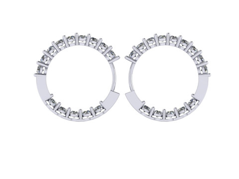 Diamond earring 3d render 3Dプリントモデル