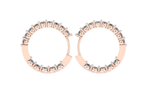 Diamond earring 3d render 3Dプリントモデル