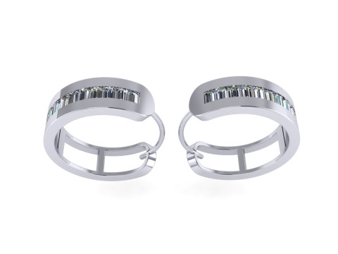 Diamond earring 3d render 3Dプリントモデル