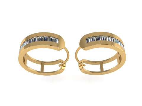 Diamond earring 3d render 3Dプリントモデル