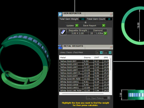 ダイヤモンド イヤリング 3 d レンダリング 3Dプリントモデル