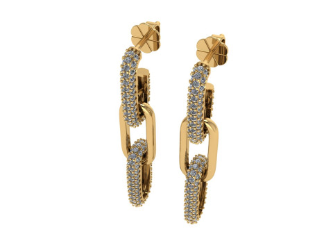 Diamond earring 3d render 3Dプリントモデル
