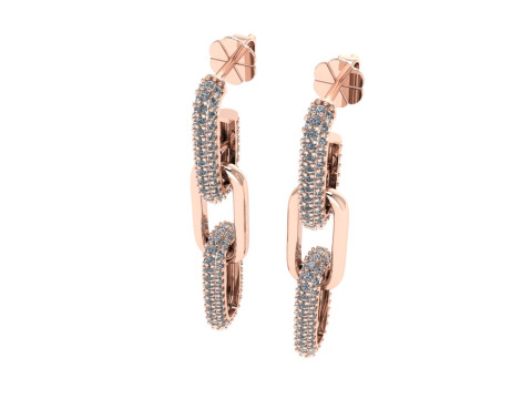 Diamond earring 3d render 3Dプリントモデル
