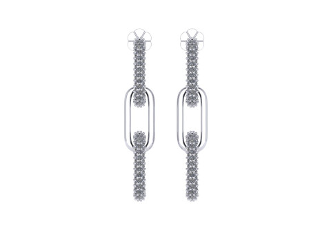 Diamond earring 3d render 3Dプリントモデル