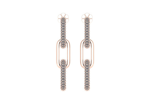 Diamond earring 3d render 3Dプリントモデル